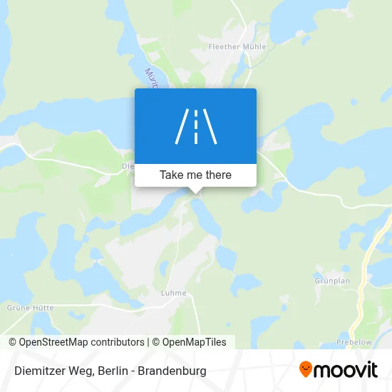 Diemitzer Weg map