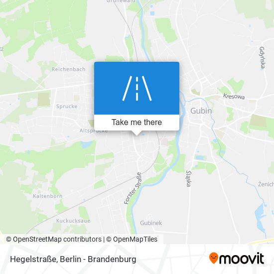 Карта Hegelstraße