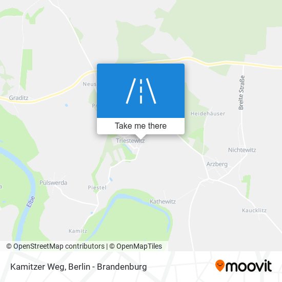 Kamitzer Weg map