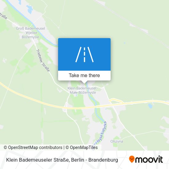 Klein Bademeuseler Straße map