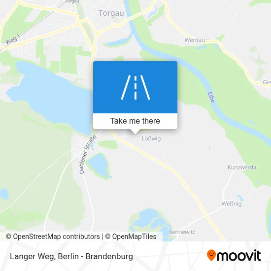 Langer Weg map