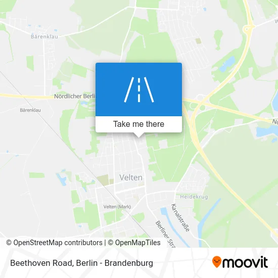 Beethovenweg map