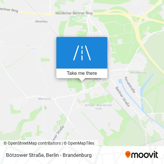 Bötzower Straße map