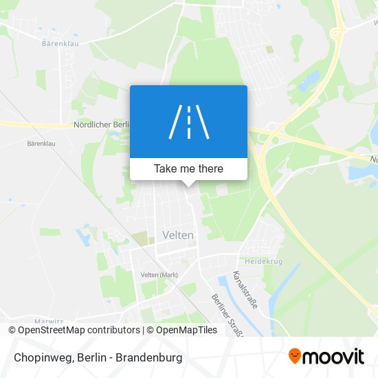Chopinweg map