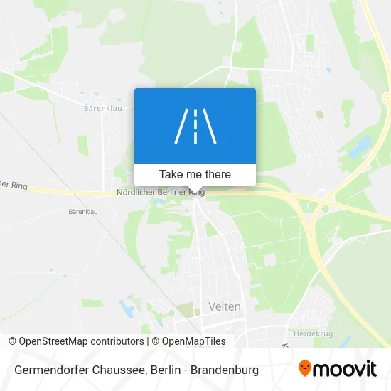 Germendorfer Chaussee map