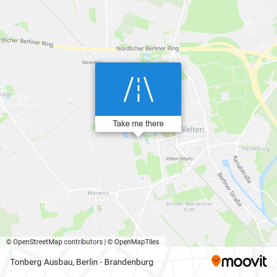 Tonberg Ausbau map