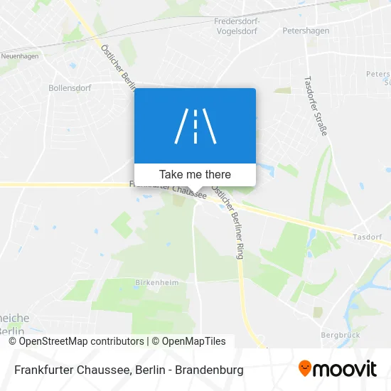 Frankfurter Chaussee map