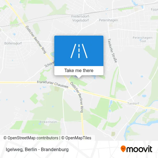Igelweg map