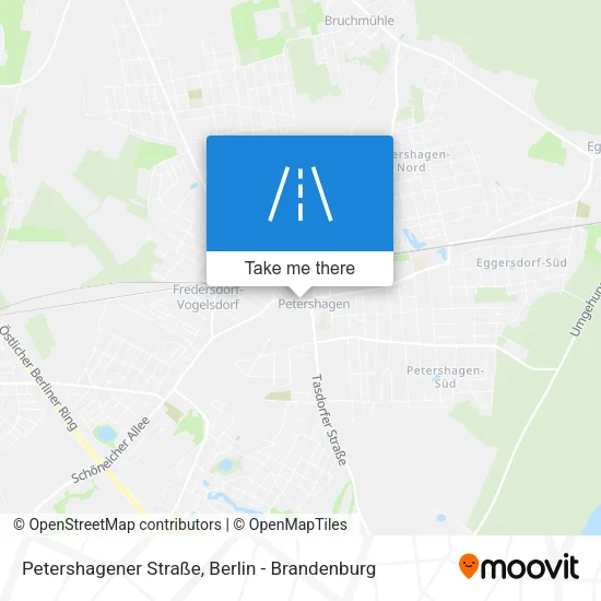 Карта Petershagener Straße
