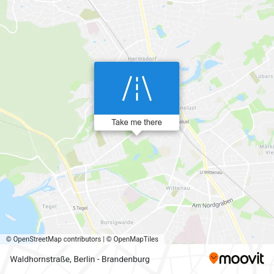 Карта Waldhornstraße