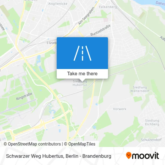 Schwarzer Weg Hubertus map