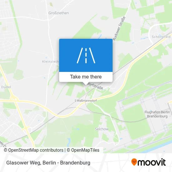 Glasower Weg map