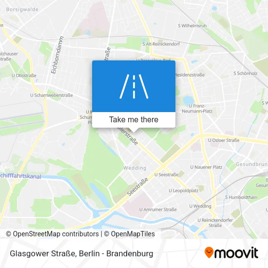 Карта Glasgower Straße