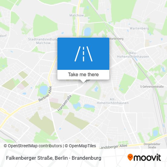 Карта Falkenberger Straße