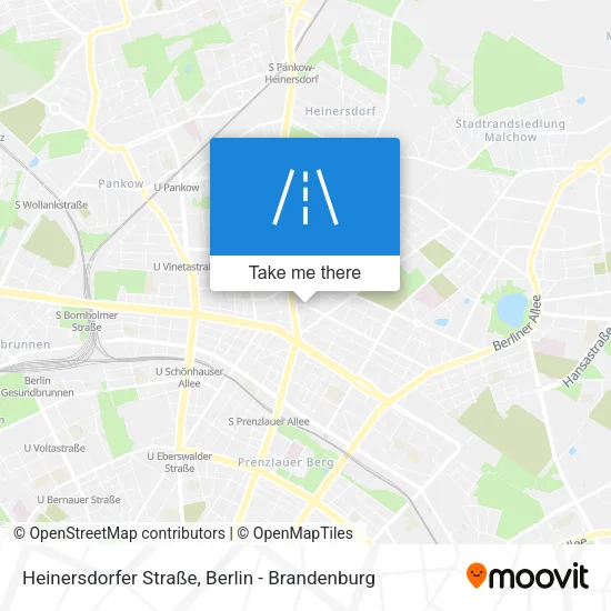 Карта Heinersdorfer Straße