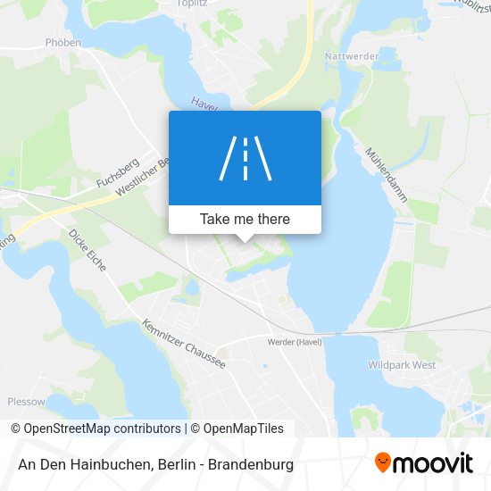 An Den Hainbuchen map