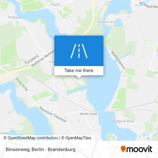 Binsenweg map