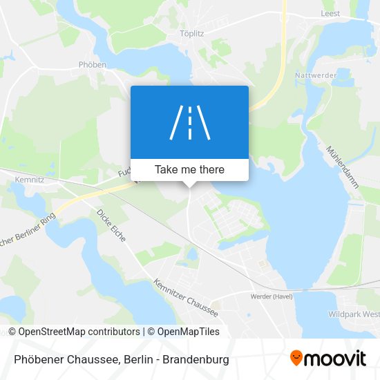 Phöbener Chaussee map