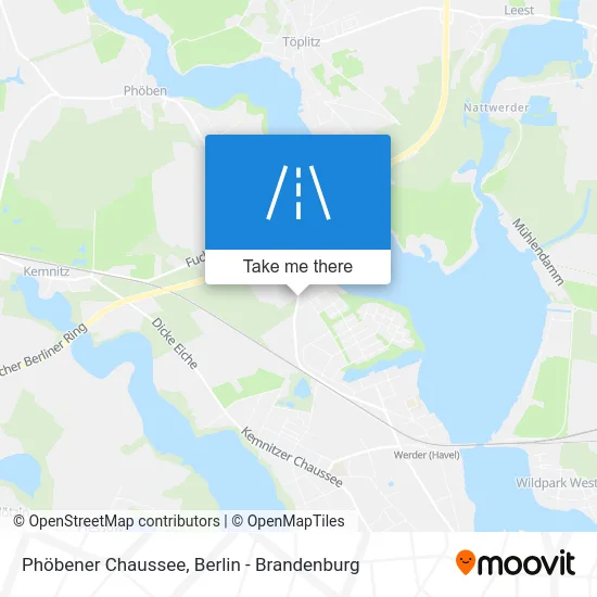 Phöbener Chaussee map