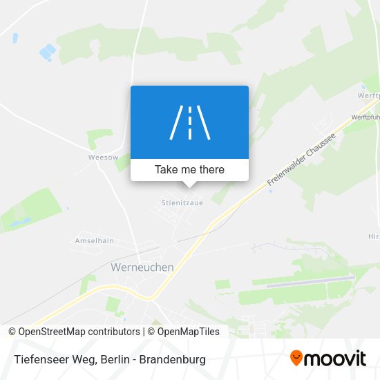 Tiefenseer Weg map