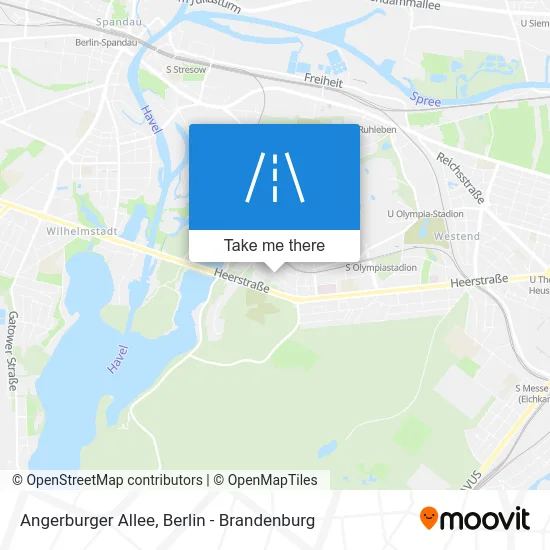 Angerburger Allee map