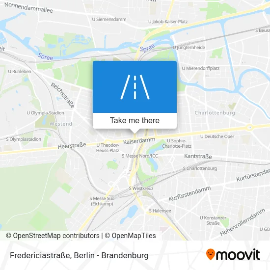 Карта Fredericiastraße
