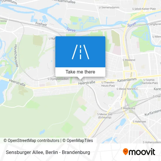 Sensburger Allee map