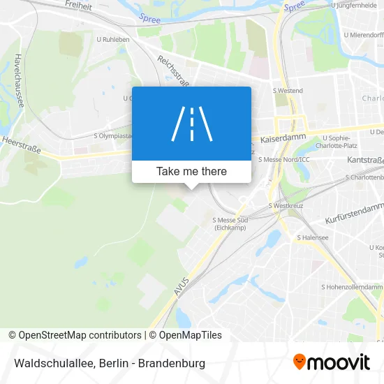 Карта Waldschulallee