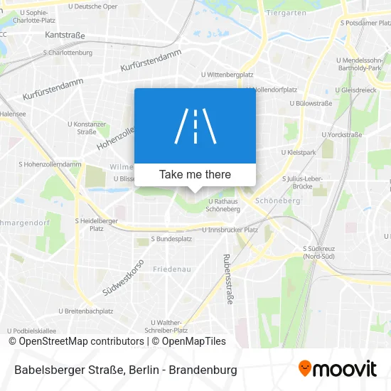 Карта Babelsberger Straße