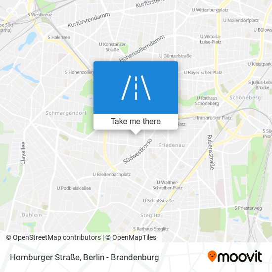 Карта Homburger Straße