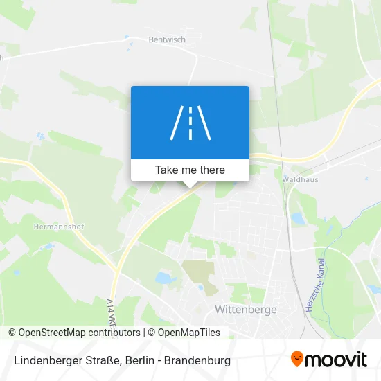 Карта Lindenberger Straße