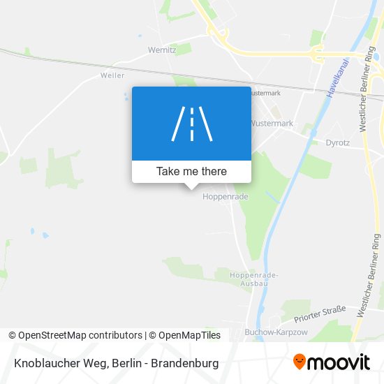 Knoblaucher Weg map