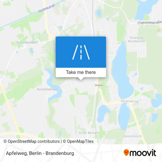 Карта Apfelweg