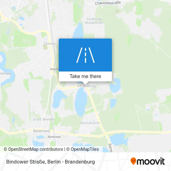 Карта Bindower Straße