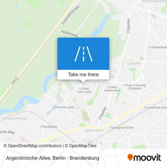 Argentinische Allee map
