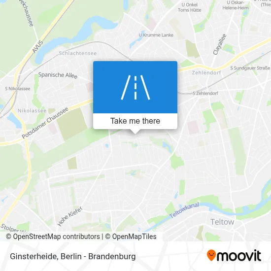 Ginsterheide map