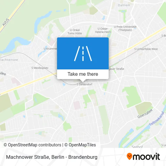 Machnower Straße map