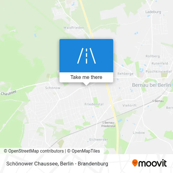 Schönower Chaussee map