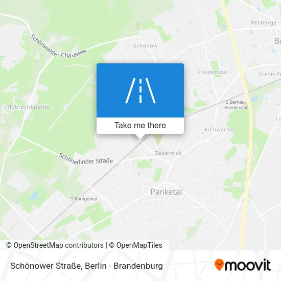 Карта Schönower Straße