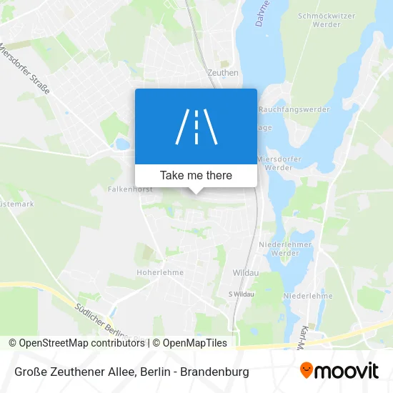 Карта Große Zeuthener Allee