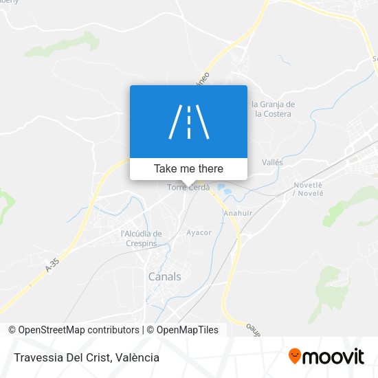 Travessia Del Crist map