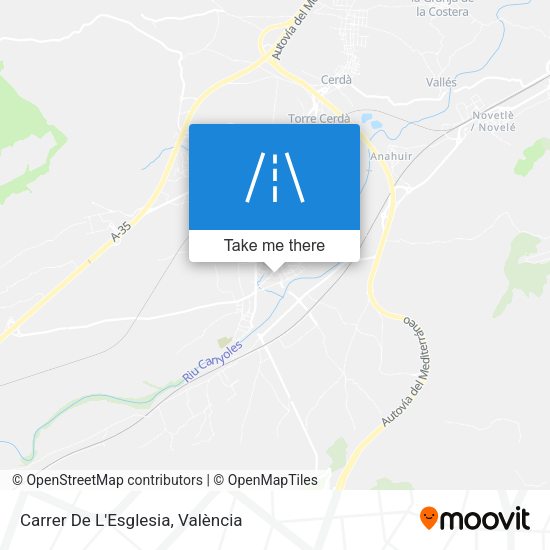 Carrer De L'Esglesia map