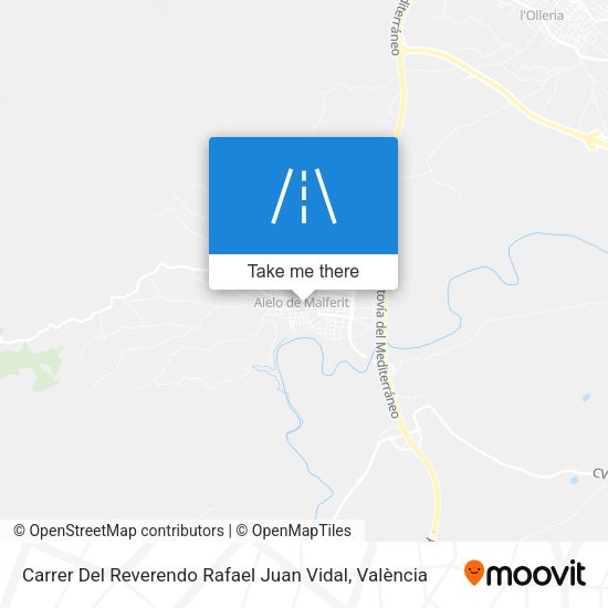Carrer Del Reverendo Rafael Juan Vidal map