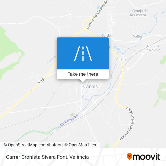 Carrer Cronista Sivera Font map