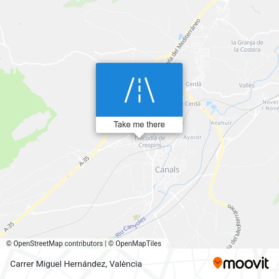 Carrer Miguel Hernández map