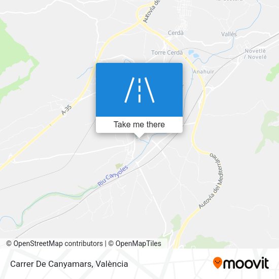 Carrer De Canyamars map
