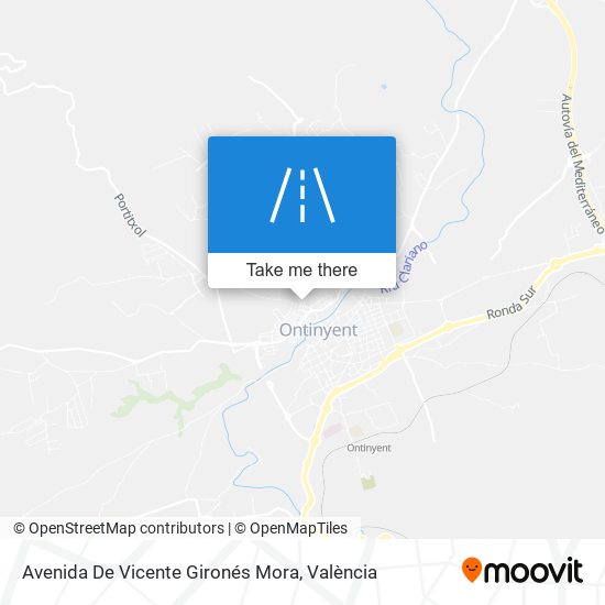 mapa Avenida De Vicente Gironés Mora