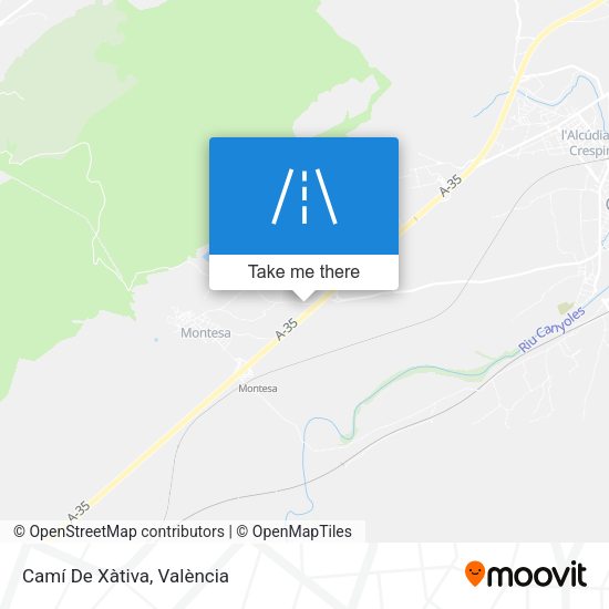Camí De Xàtiva map