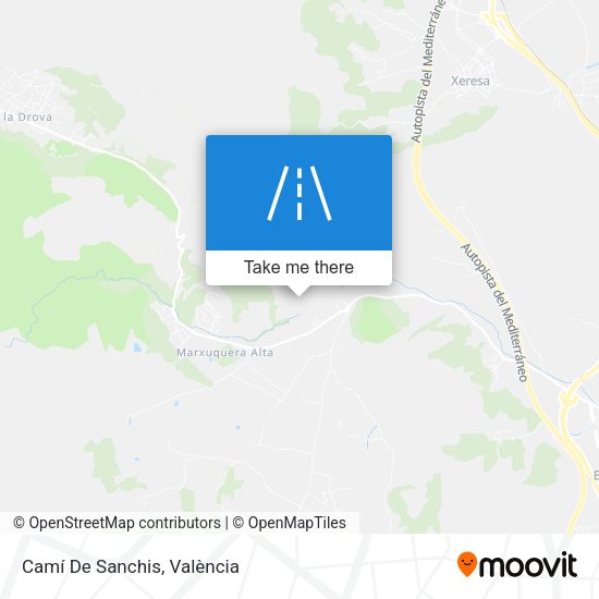 Camí De Sanchis map