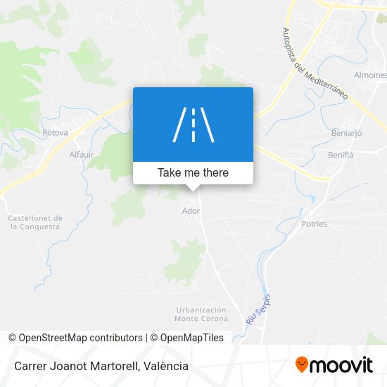 Carrer Joanot Martorell map
